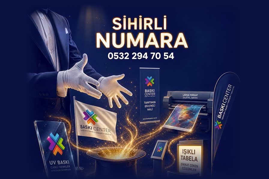 Sihirli Numara — Baskıcenter reklam görseli